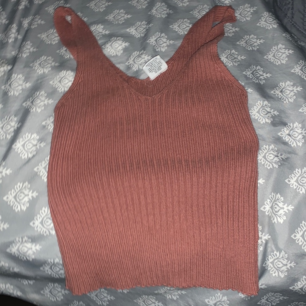 plain knit tank top